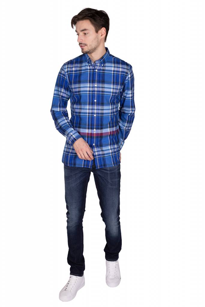 Detal stylizacja tommy hilfiger koszula męska check MW0MW10717 Detal stylizacja tommy hilfiger koszula męska check MW0MW10717