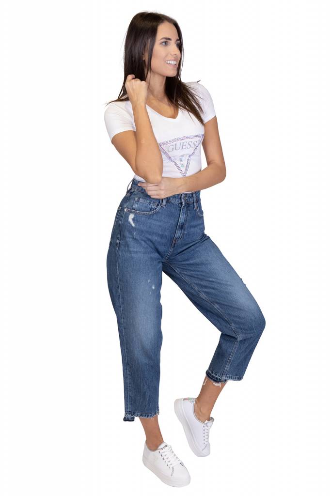 Detal stylizacja guess jeansy damskie jacqueline W01A53 D3Y02