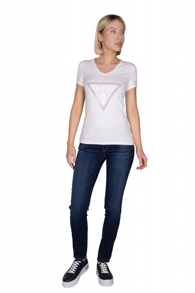 Detal stylizacja guess jeansy damskie slim fit ultra curve W01A37 D38R5 Detal stylizacja guess jeansy damskie slim fit ultra curve W01A37 D38R5