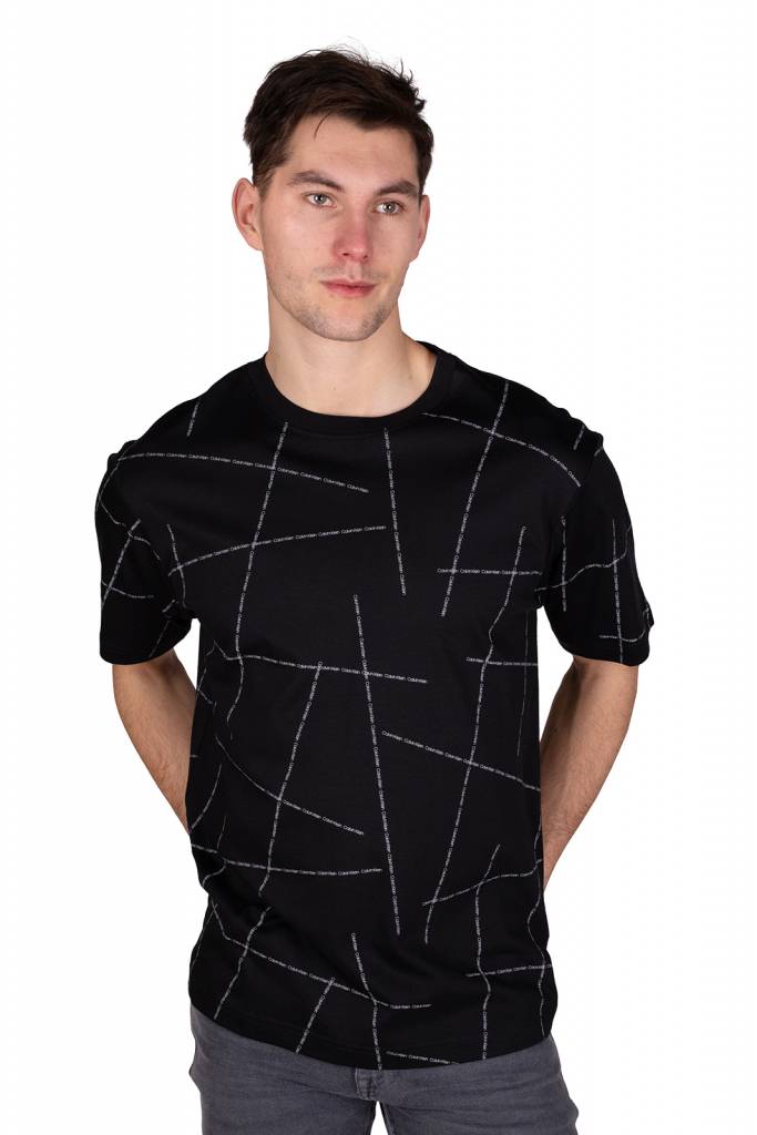 Detal 2 calvin klein t-shirt męski broken logo K10K105173 Detal 2 calvin klein t-shirt męski broken logo K10K105173