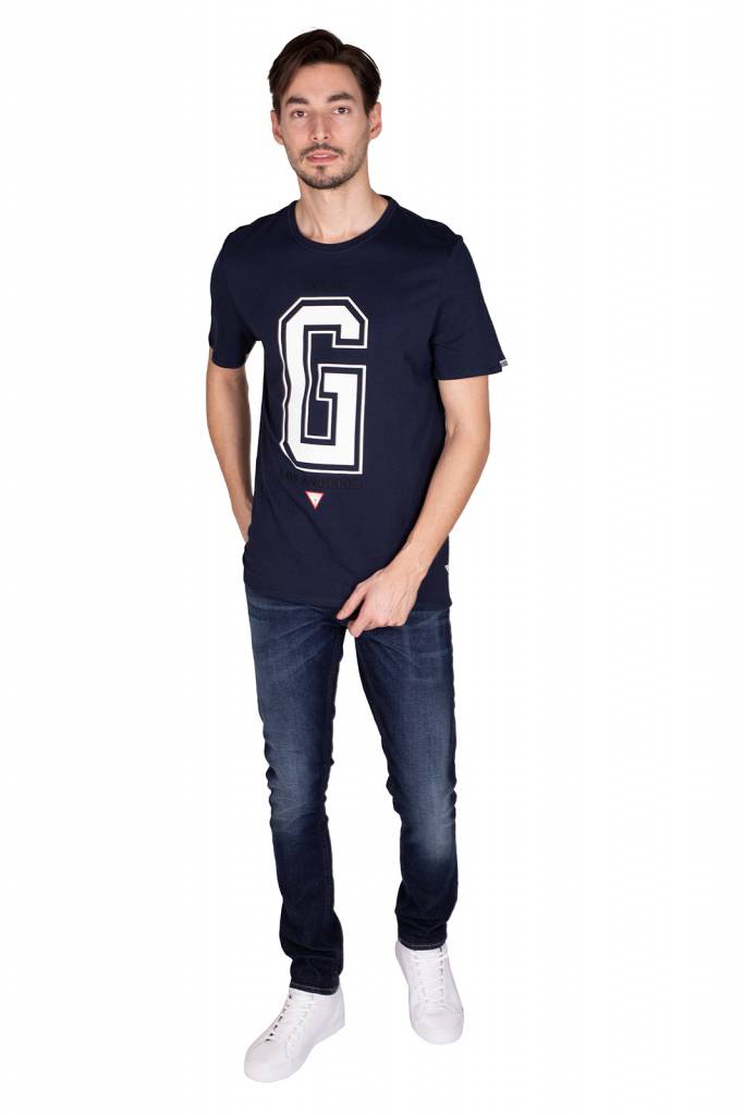 Detal stylizacja guess t-shirt męski M94I59 K8FQ0
