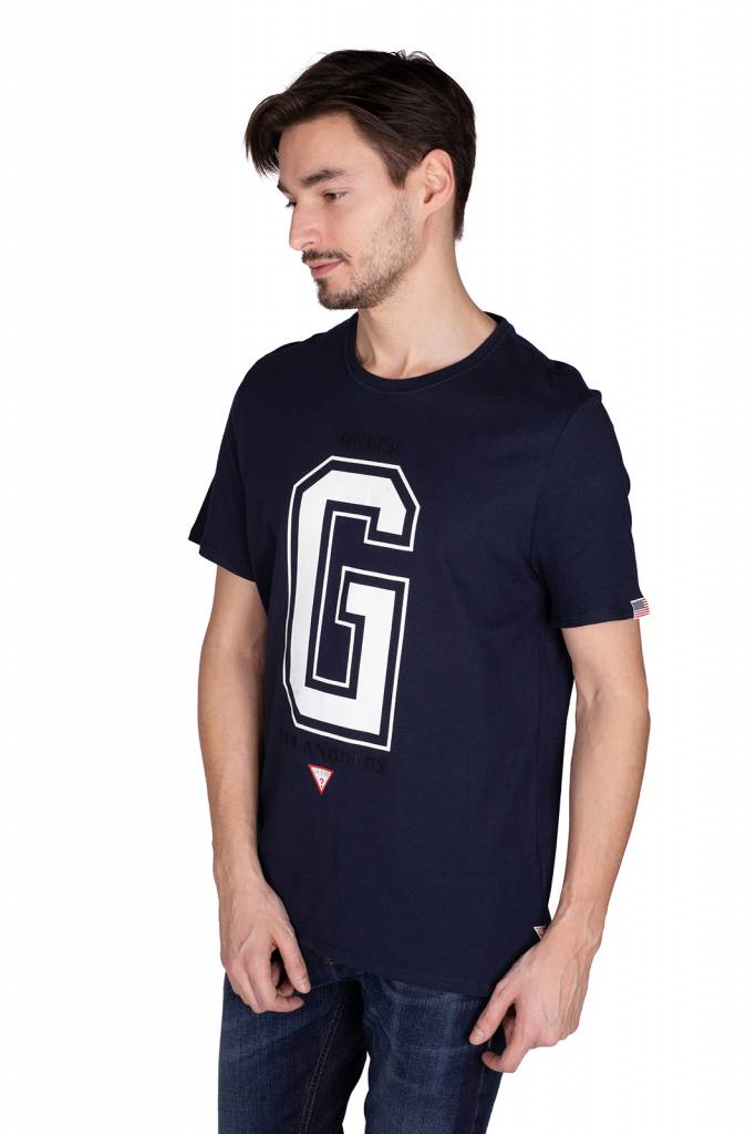 Przód guess t-shirt męski M94I59 K8FQ0