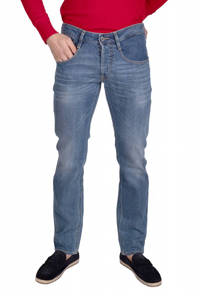 Guess jeansy męskie straight M01AS3 D3YD2