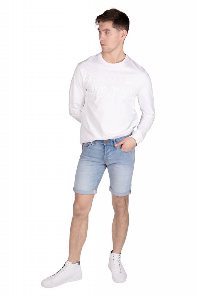 Detal stylizacja guess szorty męski jeansowe denim M02D01 D3Y93