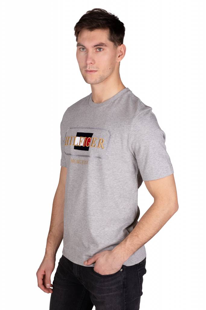Detal 4 tommy hilfiger t-shirt męski icon MW0MW13342