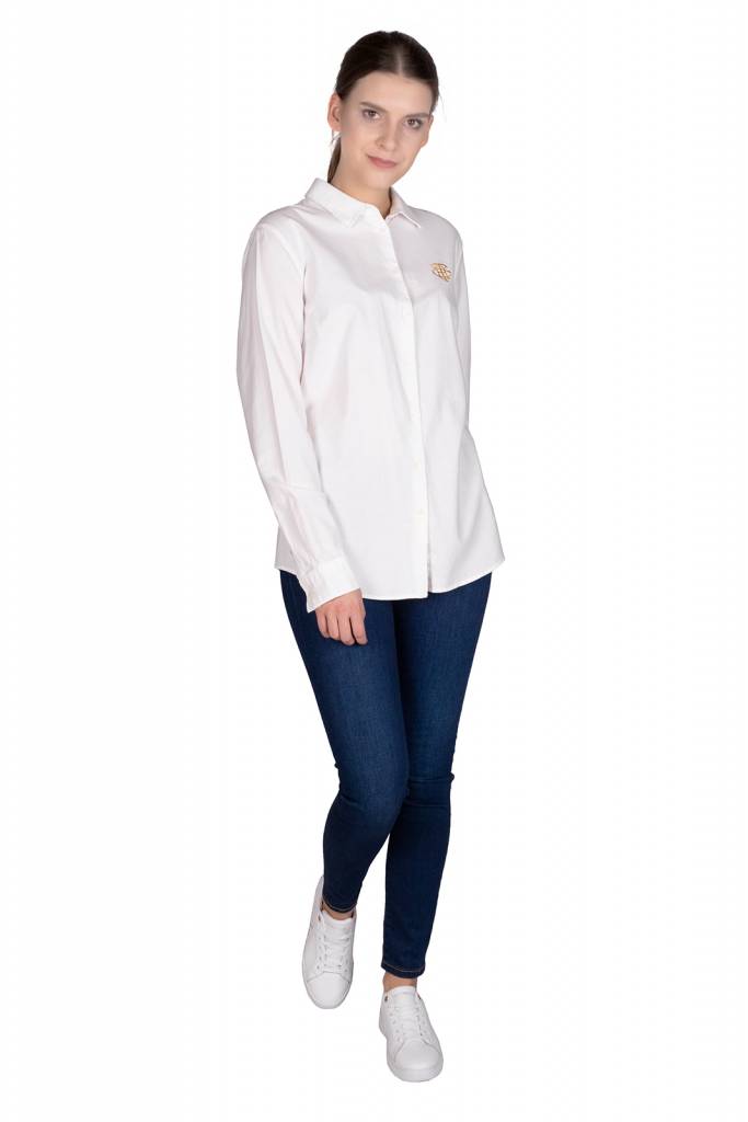 Detal stylizacja tommy hilfiger koszula damska WW0WW25970 Detal stylizacja tommy hilfiger koszula damska WW0WW25970