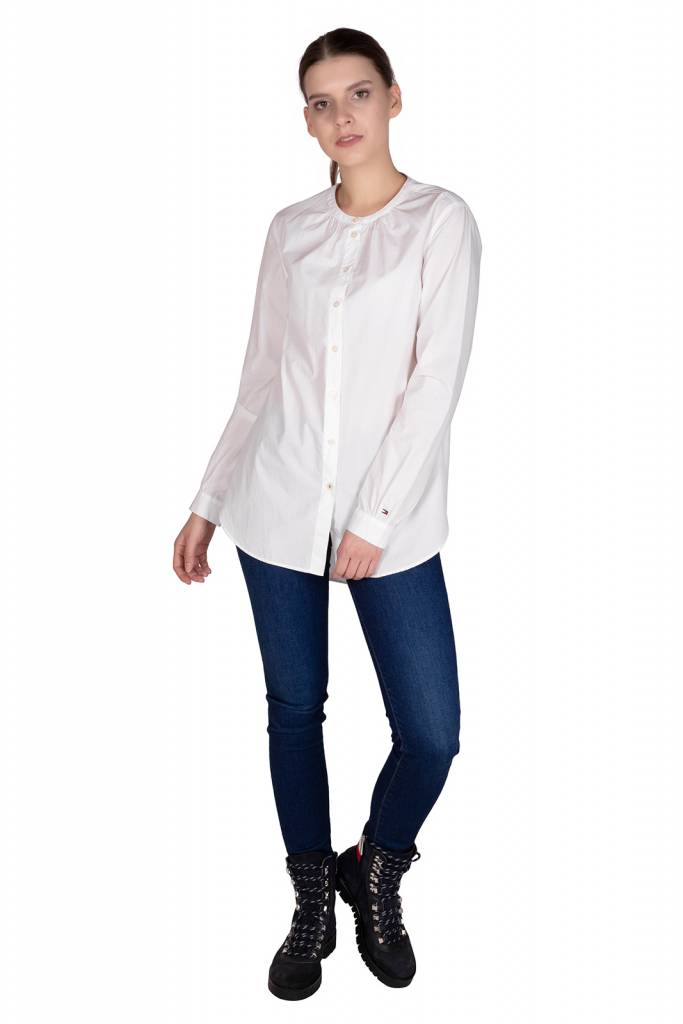 Detal stylizacja tommy hilfiger koszula damska WW0WW27957 Detal stylizacja tommy hilfiger koszula damska WW0WW27957