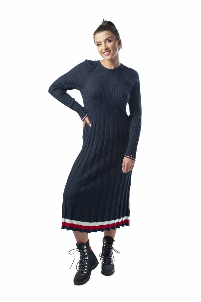 Detal stylizacja tommy hilfiger sukienka damska WW0WW25807 Detal stylizacja tommy hilfiger sukienka damska WW0WW25807