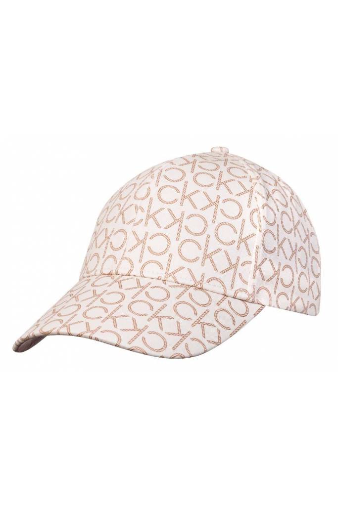 Calvin klein czapka damska z daszkiem monogram K60K607983