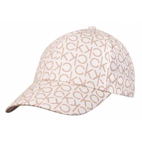 Calvin klein czapka damska z daszkiem monogram K60K607983
