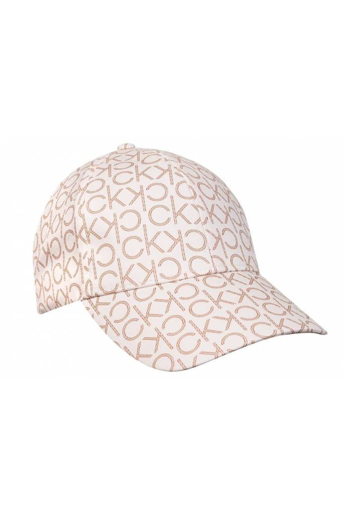 Detal stylizacja calvin klein czapka damska z daszkiem monogram K60K607983