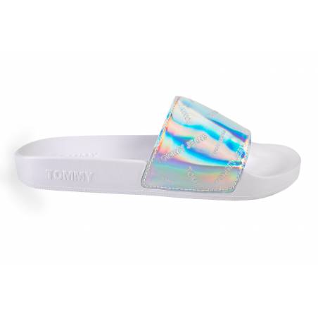 Tommy jeans klapki damskie iridescent pool slide EN0EN01379