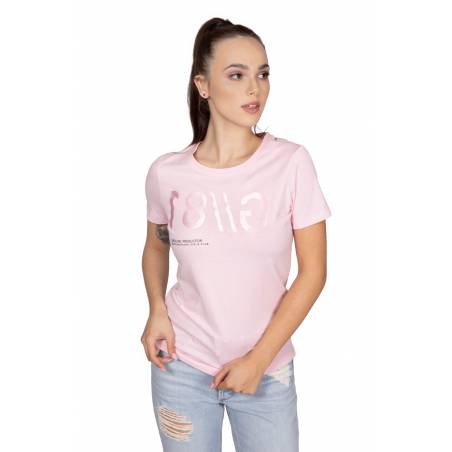 Guess t-shirt damski z nadrukiem satynowym g81 W1RI0B I3Z00