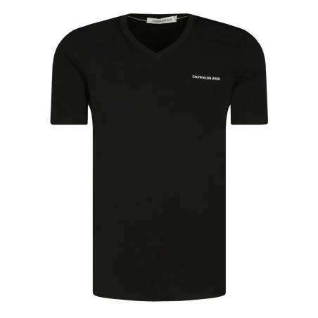 Calvin klein jeans t-shirt męski micro v-neck tee J30J318068