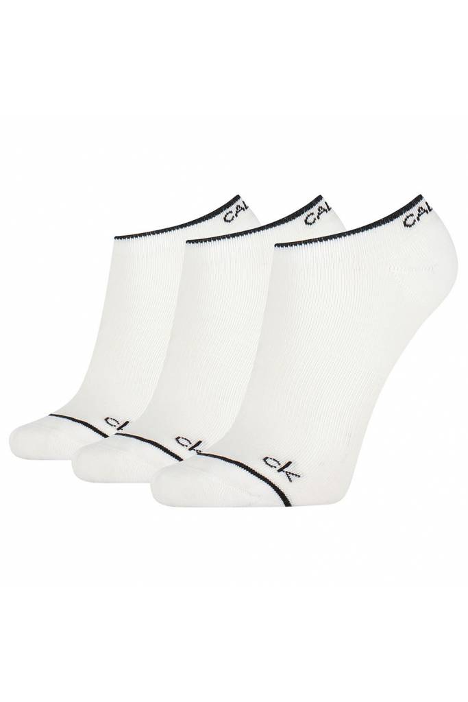 Przód calvin klein skarpety damskie 3-pack 100003035