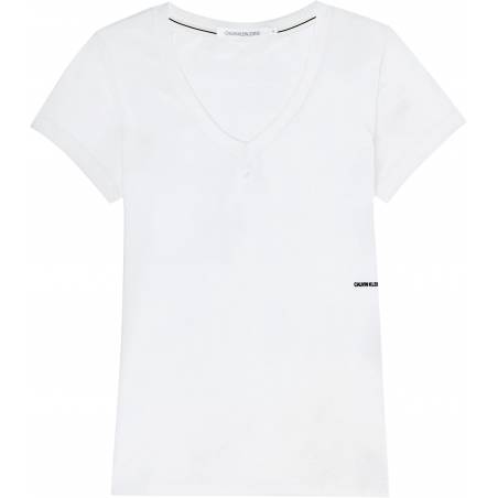 Detal 2 calvin klein jeans t-shirt damski micro branding J20J215704