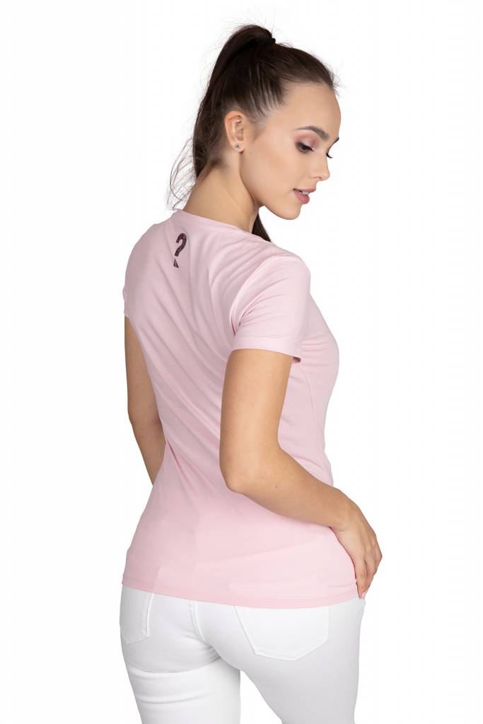 Tył guess t-shirt damski miriana z brokatowym nadrukiem W1RI9G J1300 Tył guess t-shirt damski miriana z brokatowym nadrukiem W1RI9G J1300