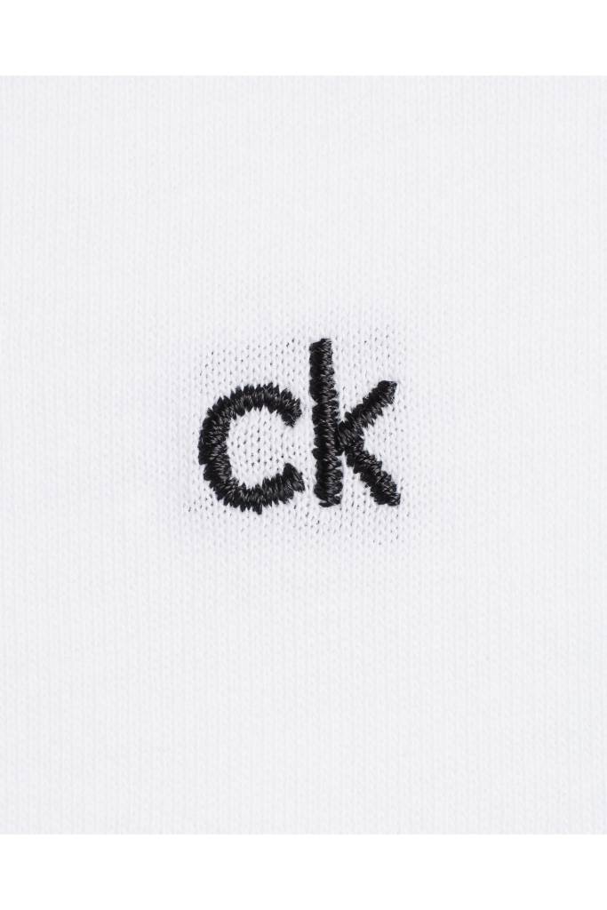 Detal stylizacja calvin klein t-shirt damski logo embroidered K20K202021