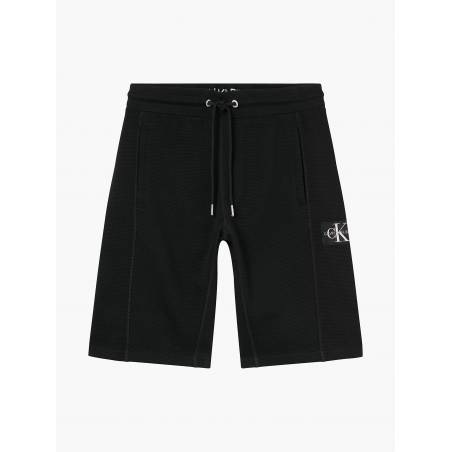 Męskie szorty dresowe z dzianiny waflowej calvin klein jeans J30J317986