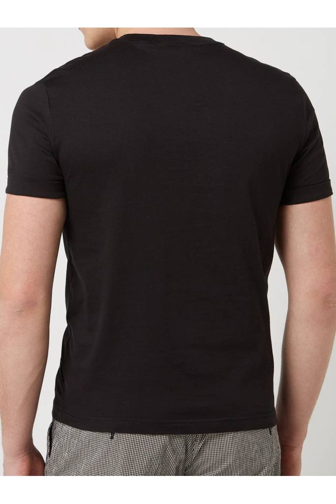 Tył calvin klein męski t-shirt z naszywką i logo K10K107281 Tył calvin klein męski t-shirt z naszywką i logo K10K107281