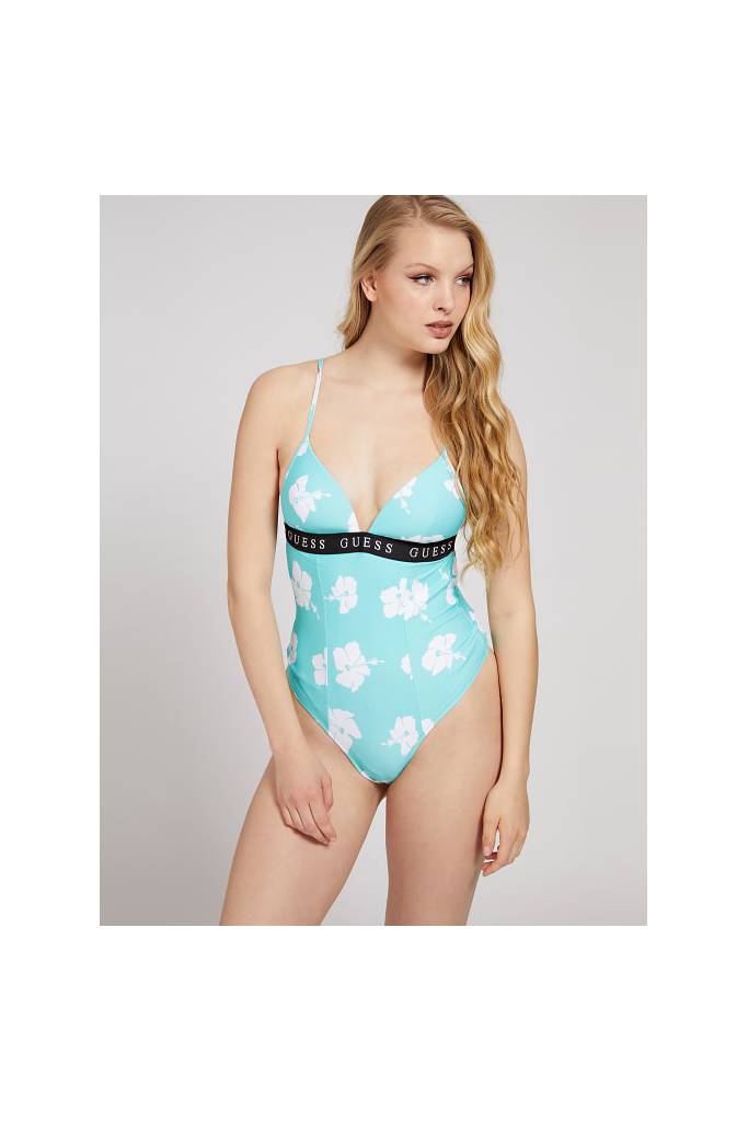Przód guess strój kąpielowy jednoczęściowy z printem E1GJ21 MP004 Przód guess strój kąpielowy jednoczęściowy z printem E1GJ21 MP004