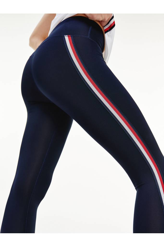 Detal stylizacja tommy hilfiger damskie sportowe legginsy S10S100945 Detal stylizacja tommy hilfiger damskie sportowe legginsy S10S100945