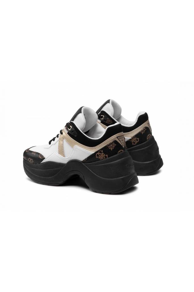 Detal stylizacja sneakersy damskie guess joehle FL7JOE FAB12
