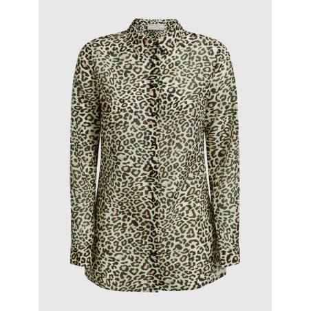 Guess koszula damska luisa w zwierzęcy print W1YH98 WCVF0