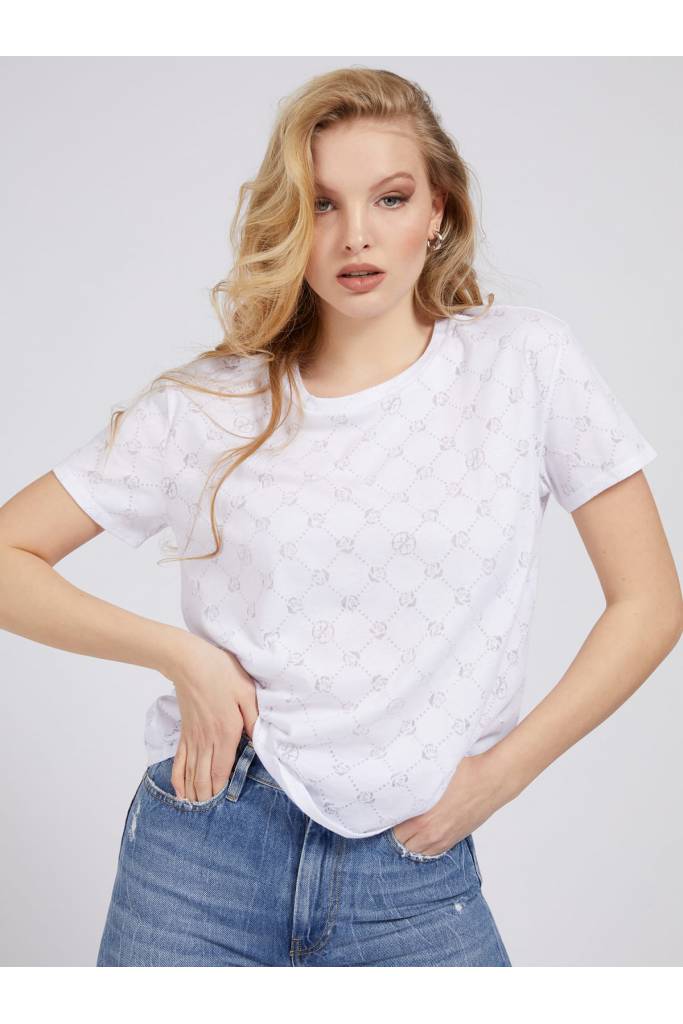 Przód guess t-shirt damski gamine W1YI25 RAQT1 Przód guess t-shirt damski gamine W1YI25 RAQT1