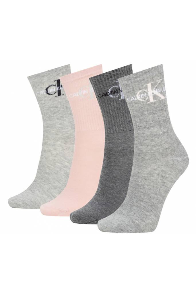 Przód calvin klein jeans skarpety damskie 4-pack gift box 100004809 Przód calvin klein jeans skarpety damskie 4-pack gift box 100004809