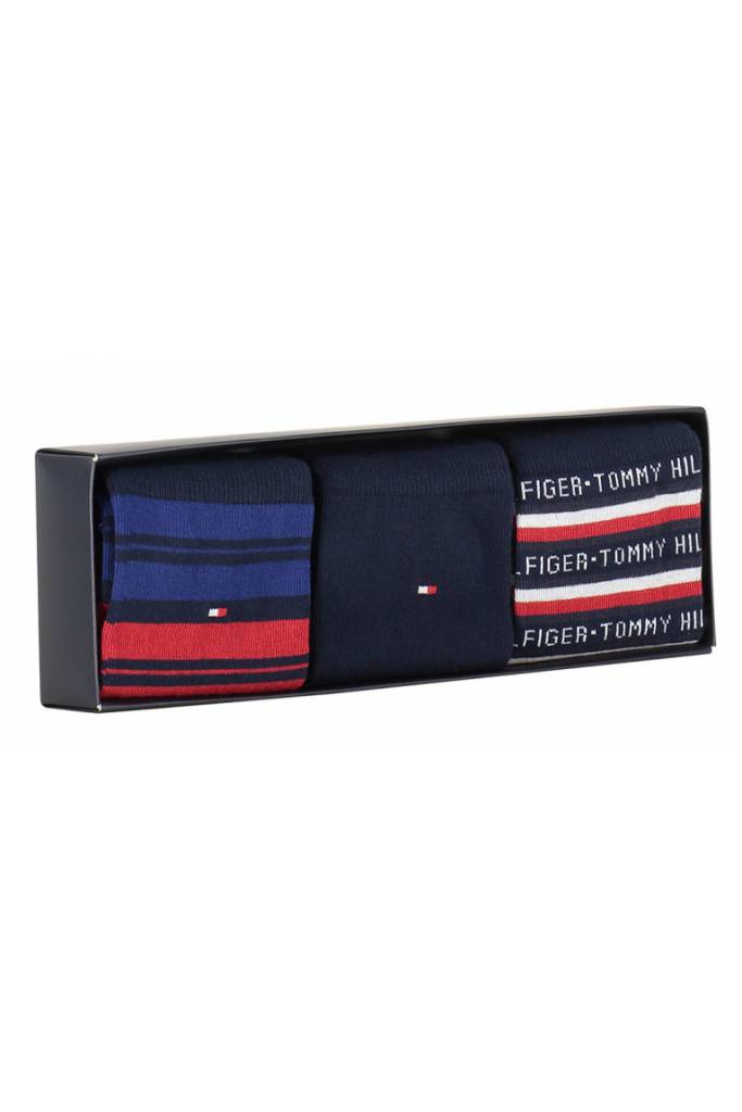 Przód tommy hilfiger skarpety męskie 3-pack gift box 701210901