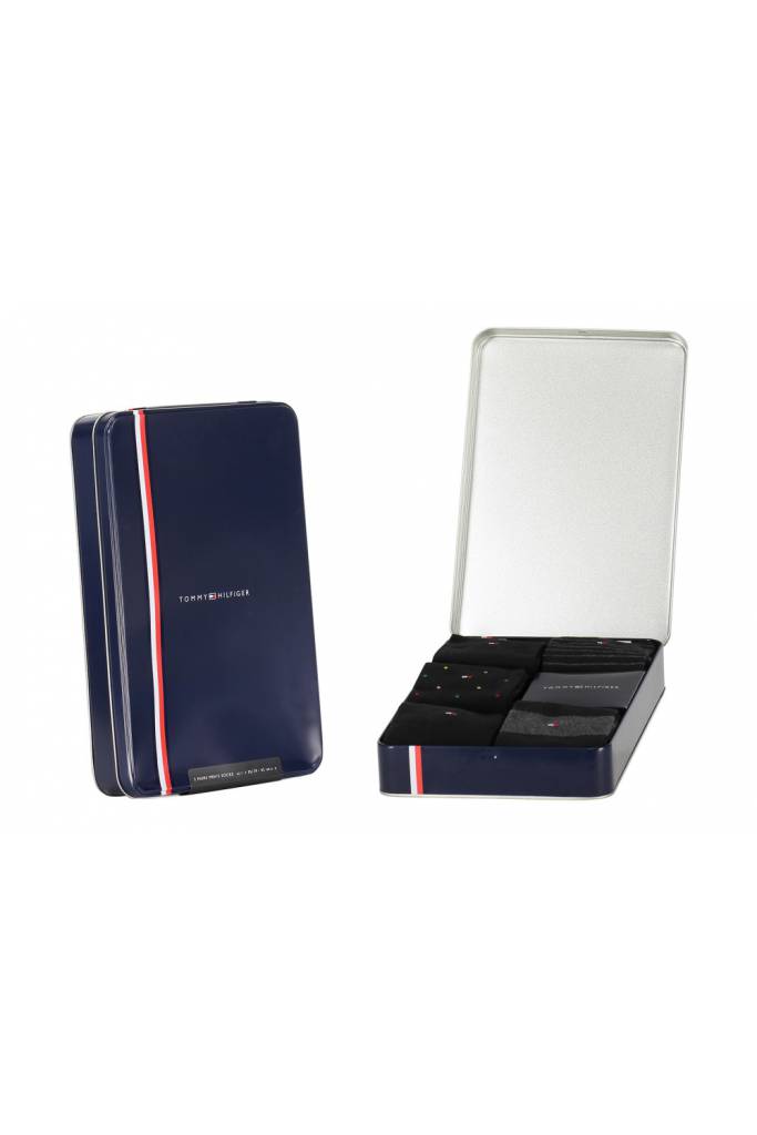 Detal stylizacja tommy hilfiger skarpety męskie 5-pack gift box 701210550