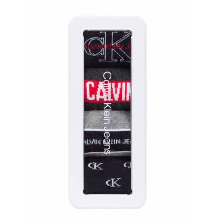 Detal stylizacja calvin klein jeans skarpety męskie 4-pack gift box 100004808