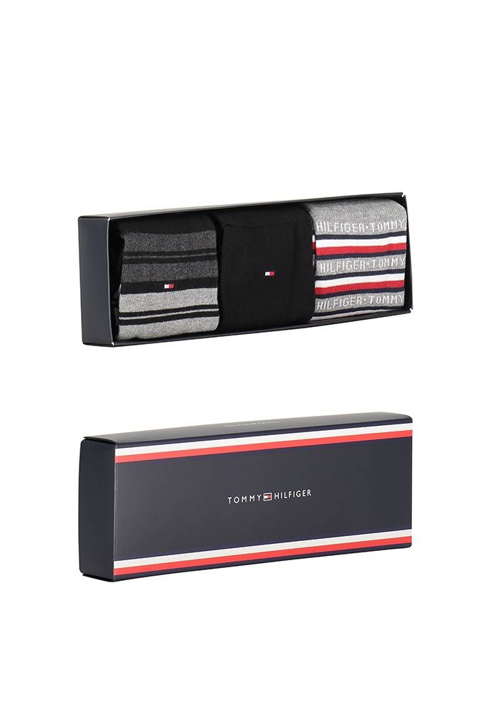 Detal 2 tommy hilfiger skarpety męskie 3-pack gift box 701210901