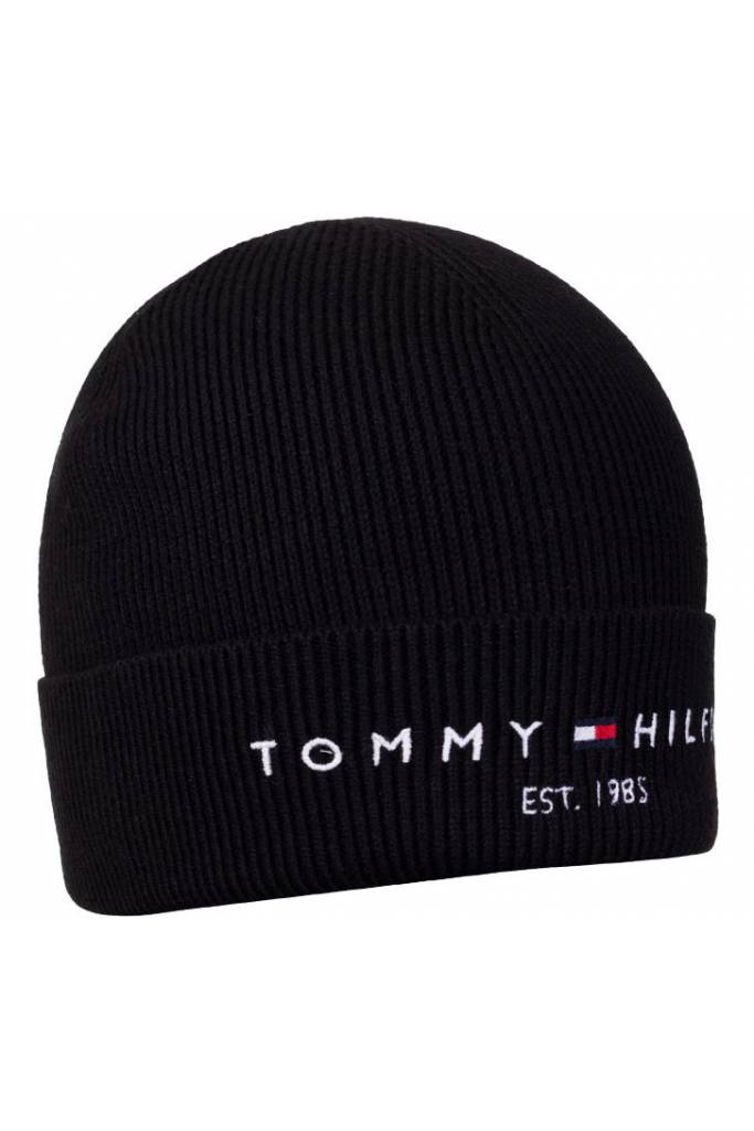 Detal stylizacja tommy hilfiger czapka męska established beanie AM0AM08323