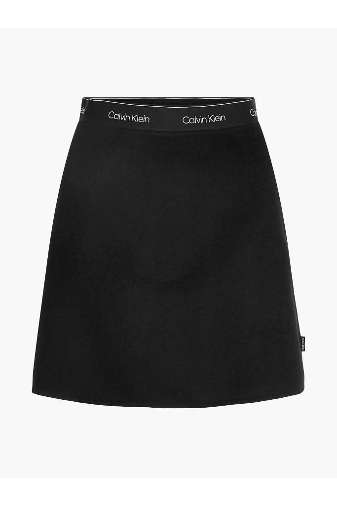 Detal 2 calvin klein damska spódniczka z mieszanki wełny K20K203185