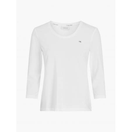 Calvin klein damska bluzka z rękawem 3/4 K20K203346
