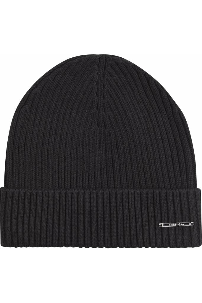 Calvin klein czapka męska beanie z domieszką kaszmiru K50K507496