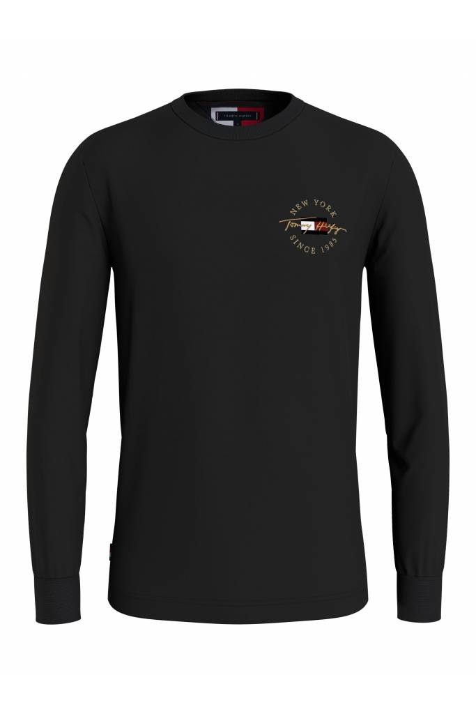 Tommy hilfiger męski longsleeve haftowane logo MW0MW20171 Tommy hilfiger męski longsleeve haftowane logo MW0MW20171
