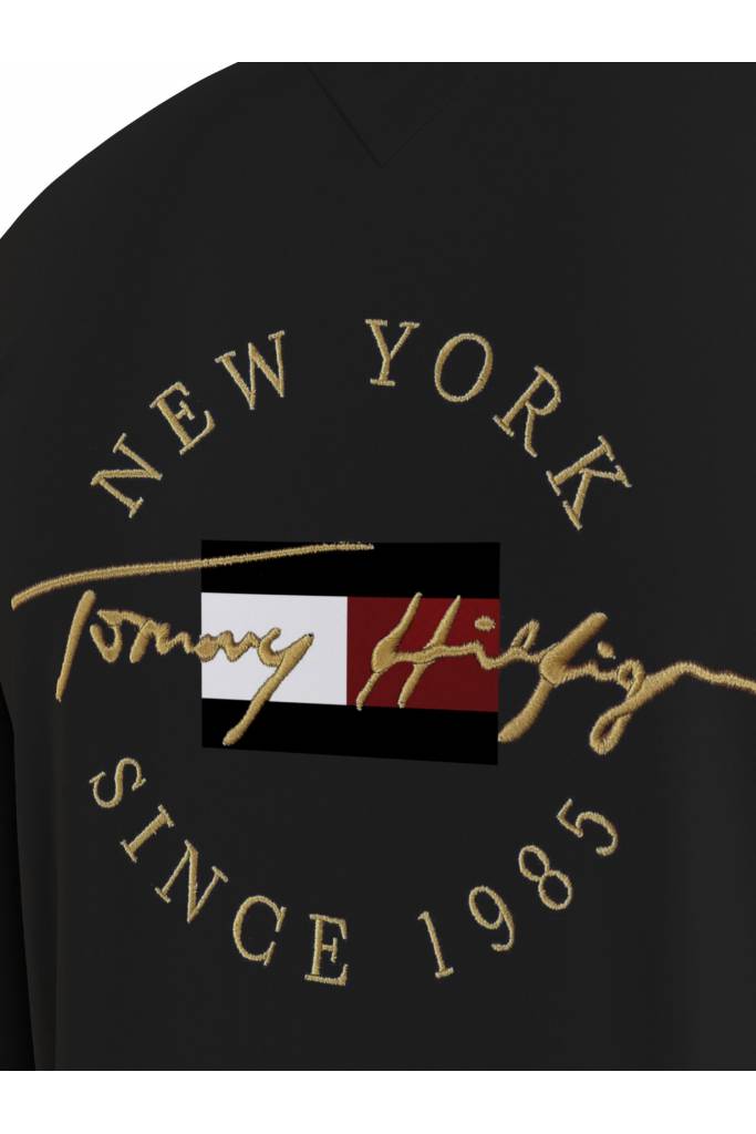 Tył tommy hilfiger męski longsleeve haftowane logo MW0MW20171 Tył tommy hilfiger męski longsleeve haftowane logo MW0MW20171