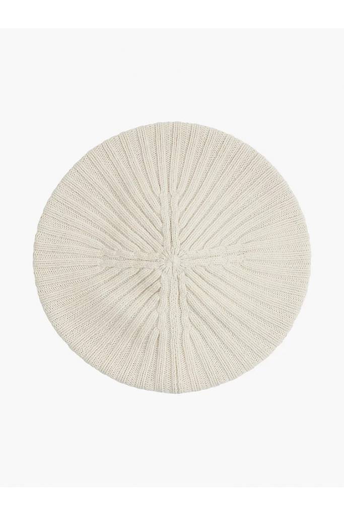 Przód calvin klein beret damski z dodatkiem wełny i kaszmiru K60K608513 Przód calvin klein beret damski z dodatkiem wełny i kaszmiru K60K608513