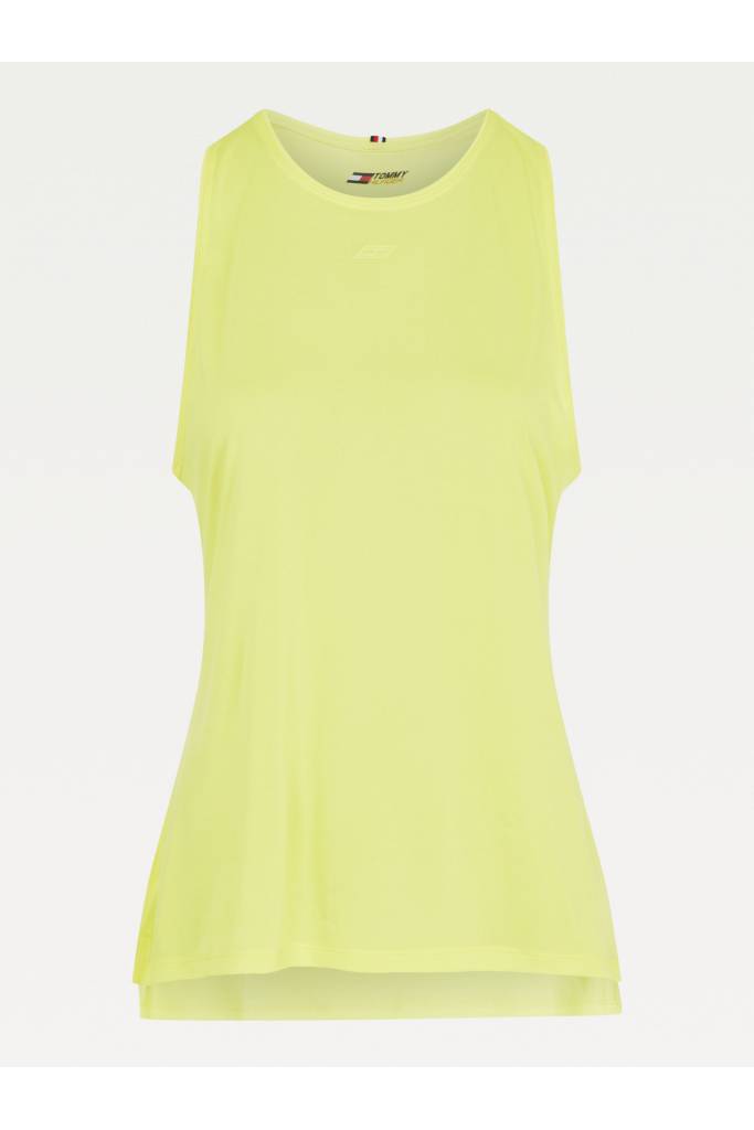 Tommy hilfiger sportowy top damski bez rękawów z odblaskowym logo S10S100959 Tommy hilfiger sportowy top damski bez rękawów z odblaskowym logo S10S100959