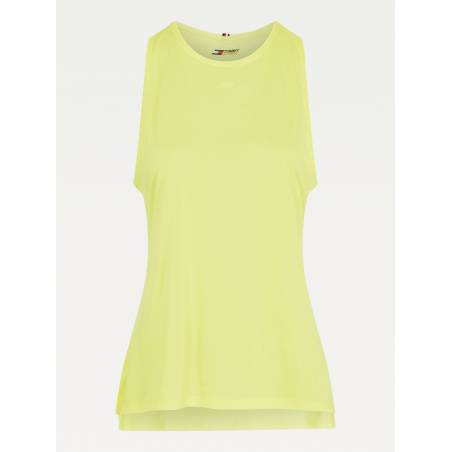Tommy hilfiger sportowy top damski bez rękawów z odblaskowym logo S10S100959