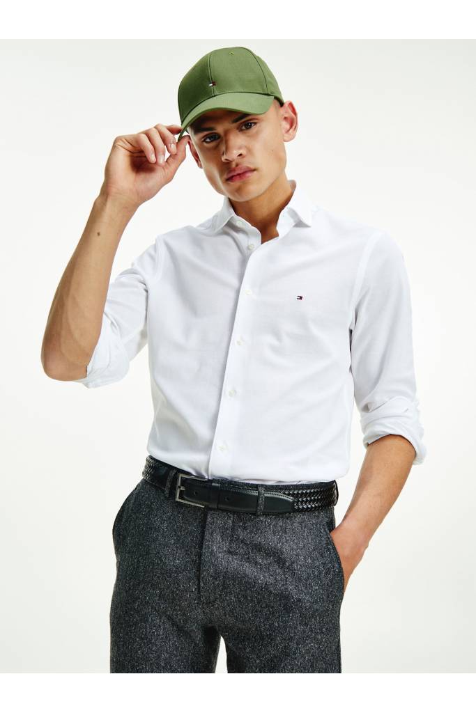 Przód tommy hilfiger męska koszula dzianinowa MW0MW20839 Przód tommy hilfiger męska koszula dzianinowa MW0MW20839