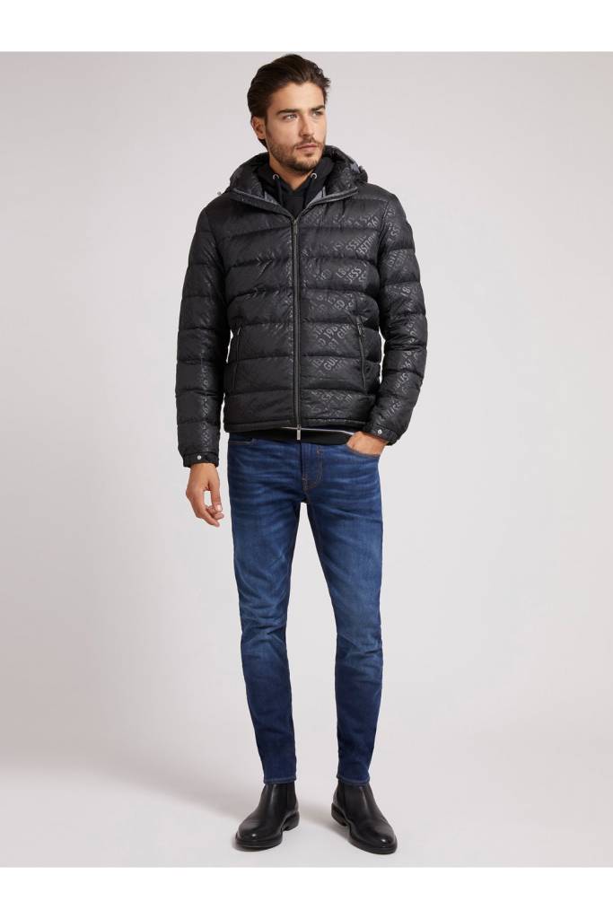 Detal stylizacja guess kurtka męska puchowa M1BL19 WE6W2 Detal stylizacja guess kurtka męska puchowa M1BL19 WE6W2