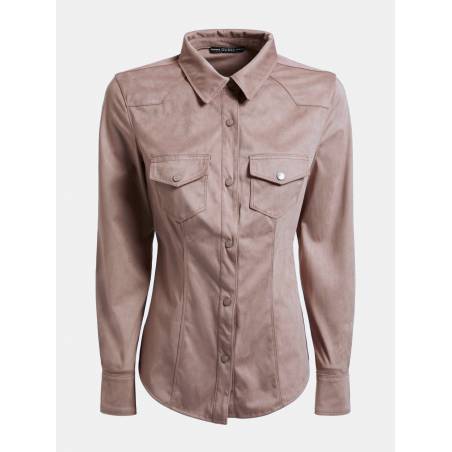 Guess damska koszula daisy z syntetycznego zamszu W1BH13 WE5D0