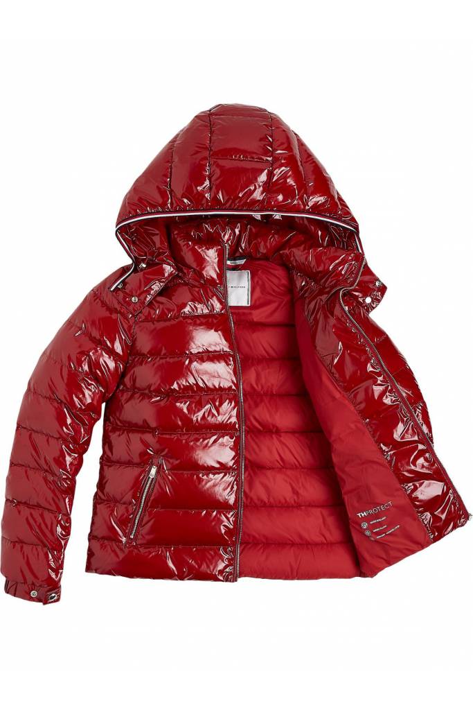 Przód tommy hilfiger damska kurtka pikowana sorona WW0WW32154 Przód tommy hilfiger damska kurtka pikowana sorona WW0WW32154