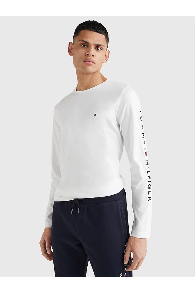 Przód męski longsleeve tommy hilfiger logo MW0MW09096 Przód męski longsleeve tommy hilfiger logo MW0MW09096