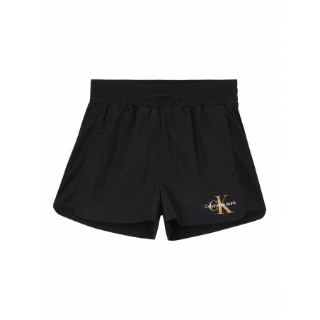 Sportowe szorty damskie crinkle z logo calvin klein jeans J20J218046
