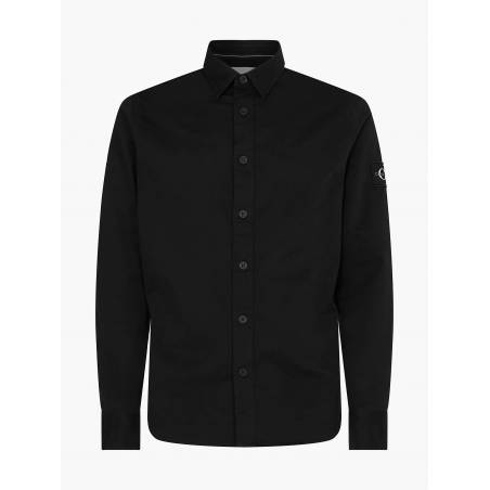 Detal 2 męska koszula z bawełnianego twillu calvin klein jeans J30J319666
